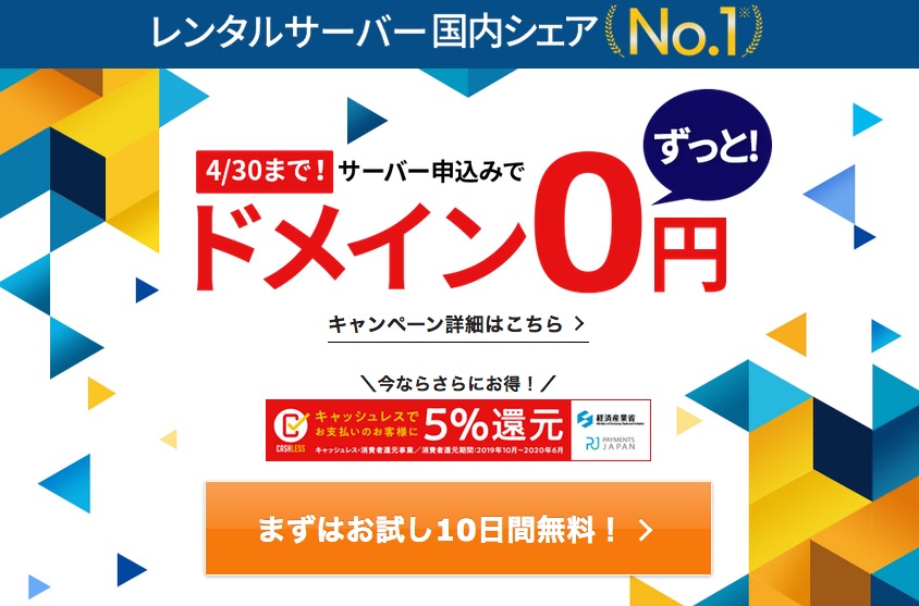 ドメイン取得top