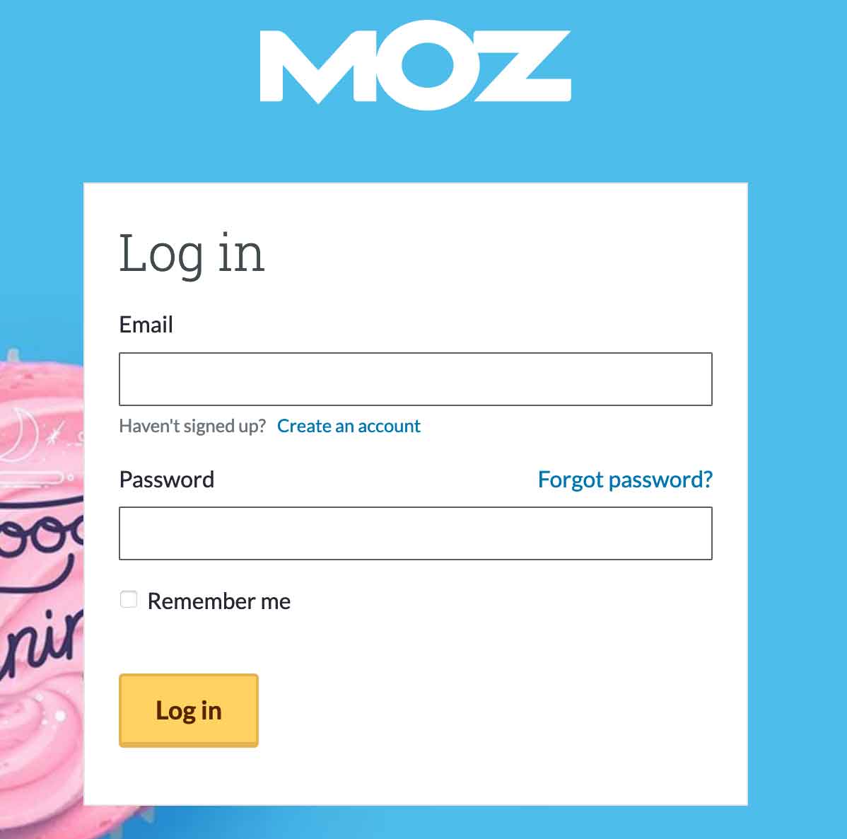 MOZアカウント作成